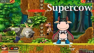 Supercow Collection Gems, Diamond, Coin, Enemies, Secret Found, Stage 6