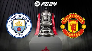 FC 24 | Manchester City vs Manchester United - The Emirates FA Cup Final 2024 - PS5™ Gameplay