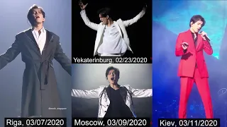 [fancams] Dimash - 4 live Endings of Late Autumn, Arnau tour Europe, 2020