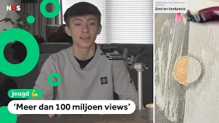 Damian gaat viral met muntjes schoonmaken