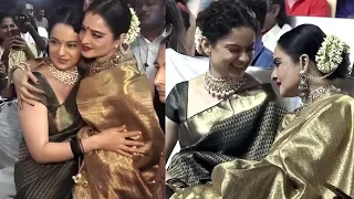 WOW | Rekha Shows LOVE & Respect For Kangana Ranaut after Seeing Manikarnika-Jhansi Ki Rani Trailer