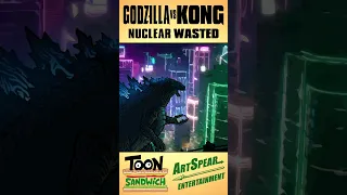 Godzilla and Kong get nuclear wasted - TOON SANDWICH #funny #godzilla #kingkong #monarch #monster