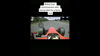 MASSA LOSE CONSCIOUSNESS after being HITTED by a FLYING BOLT #short #f1 #viral