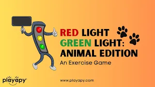 RED LIGHT, GREEN LIGHT: ANIMAL EDITION | Virtual Exercise Game for Kids | Brain Break Activity