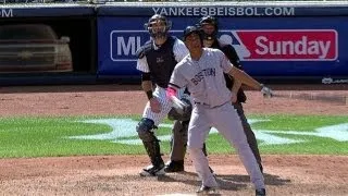 BOS@NYY: Bogaerts gets his first Major League homer