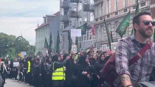 Huge Shia community in Denmark,performing "ASHURA"