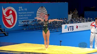 DANILENKO Viktoriia (RUS) W - 2019 Trampoline Worlds, Tokyo (JPN) - Qualification Tumbling R2