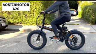 AOSTIRMOTOR A20 Fat-Tire Folding Electric Bike Review