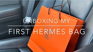 Unboxing my first  ever HERMES bag🍊