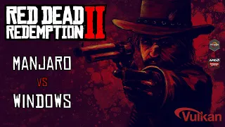 Red Dead Redemption 2 | Manjaro vs Windows | 1080p 1440p 1800p | RX 5700 + Ryzen 9 3900 |