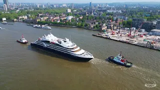 Le Champlain Cruise Ship - River Thames London, UK (Drone Footage)
