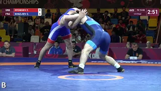 1/4 FS - 74 kg: Z. EFENDIEV (SRB) v. Z. KHADJIEV (FRA)