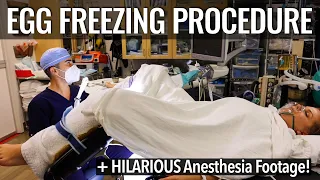 ACTUAL FOOTAGE - Egg Retrieval + Funny Anesthesia | Egg Freezing VLOG | Sarah Lavonne