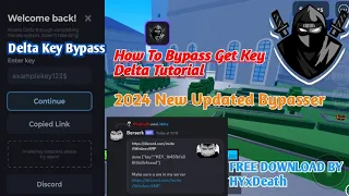 How To Bypass Delta Executor Get Key Tutorial ( Discord ) Working In Mobile / Pc #hyxdeath #roblox