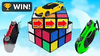 STAY on The ROTATING CUBE to WIN! (GTA)