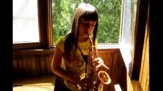 Лето .Musiс saxophone , Софья Тюрина 8 лет , саксофон , скрипка , гитара и флейта!