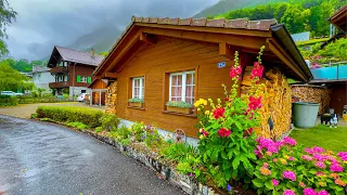 The magical Swiss village Oberried after fresh summer rain 🇨🇭 Switzerland 4K