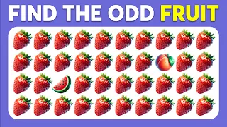 Find the ODD One Out - Fruits Edition 🍏🍎🍌 Easy, Medium, Hard Levels | Monkey Quiz