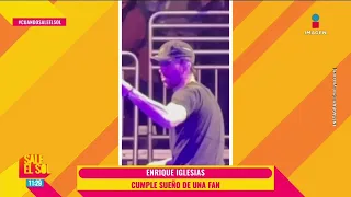 Enrique Iglesias cumple el SUEÑO de una fan en reciente concierto | Sale el Sol