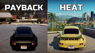 Need For Speed: PAYBACK vs HEAT - Porsche 911 Carrera RSR 2.8 - Side by Side Comparison