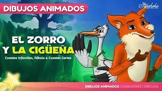 El Zorro y la Cigüeña Nuevo Animado en Español | Cuentos infantiles para dormir