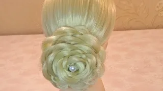 Rose bun Hairstyle