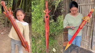 Wooden Swords Making 2024 - Wooden Arts And Handicraft Is Amazing - Extreme Woodworking Skills #008