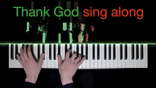 "Now thank we all our God" Sing along - Church Organ Music with lyrics in german, english and french