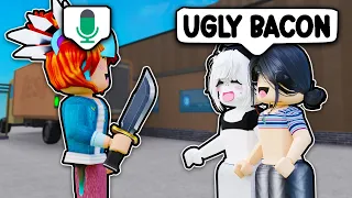 I Pretended To Be A RICH BACON GIRL In MM2... (Murder Mystery 2)