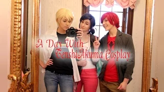 A Day With TenshiAkuma Cosplay! Vlog #1- Making Mac & Cheese, Petting Cats, and Other Weird Stuff