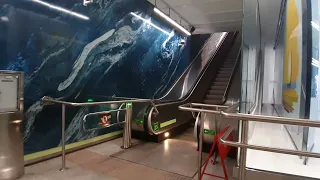Ride in St.Petersburg - Zenit metro station (станция метро Зенит, Санкт-Петербург)