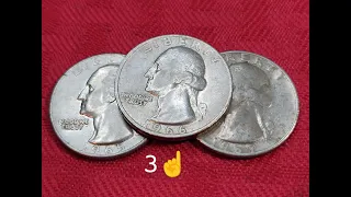 ☝️ atención!!!! 3 monedas valiosas del cambio 💸💵🕵️1965 1966 y 1967 quarters