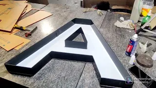 how to make 3d acrylic letter used Polyfix glue spray activator  is an easy solution for all pasting