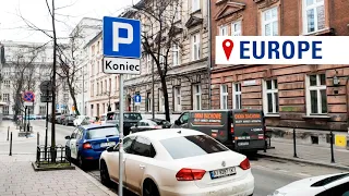 Бесплатная и платная парковка в Европе. Краков, Польша