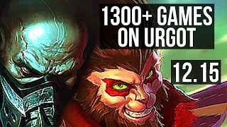 URGOT vs WUKONG (TOP) | 8/0/2, 1300+ games, 1.2M mastery, Legendary | EUW Master | 12.15