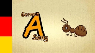 The german alphabet - learn letter A song - How to pronounce each letter in german language