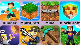 Minecraft,Block Craft 3D,MultiCraft,PickCrafter,King Craft,Craft Runner
