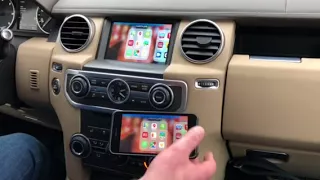 Land Range Rover - Apple TV на штатном мониторе