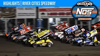 World of Outlaws NOS Energy Drink Sprint Cars | River Cities Speedway | August 25, 2023 | HIGHLIGHTS