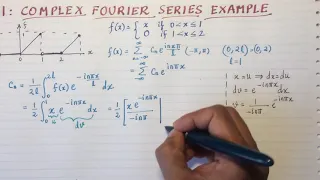 MM41: Complex Fourier series