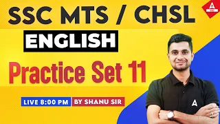 SSC MTS/ SSC CHSL 2024 | SSC English Classes by Shanu Rawat | SSC English Practice Set 11