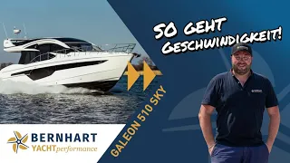 yacht-performance meets Galeon 510 Sky 2021with two Volvo Penta D11-725 IPS 950