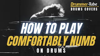 How to play Comfortably Numb (Pink Floyd) on drums | COMFORTABLY NUMB drum cover