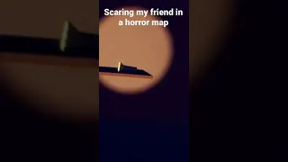 Scaring the CRAP out of my friend in a Rec Room horror map #shorts