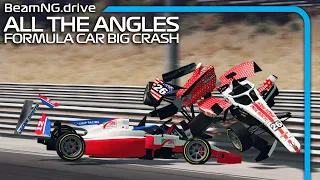 Formula Car Big Crash - All The Angles | BeamNG.drive F2carMod