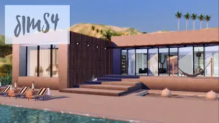 Sims 4 | Minimalistic Concrete Villa | NOCC | Stop Motion | Console  PS4