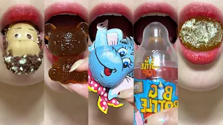 asmr EMOJI FOOD CHALLENGE JELLY CHOCOLATE 젤리 초콜릿 이모지 챌린지 먹방 TIKTOK COMPILATION MUKBANG eating sounds