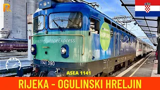 Cab ride Rijeka - Ogulinski Hreljin (Croatian Railways) - train drivers view in 4K