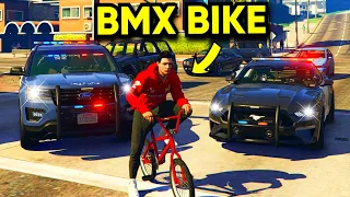 I Became A Getaway Driver On A BMX Bike in GTA 5 RP