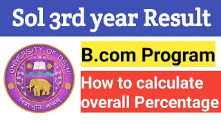 Sol Result How to Calculate overall percentage